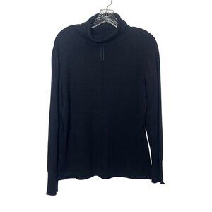 Style & Co Turtleneck Sweater Womens Medium Black New WOT